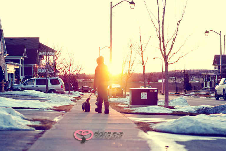 a boy and his dog photography