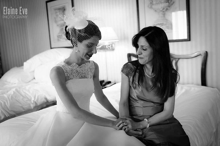 Mother and daughter wedding photography