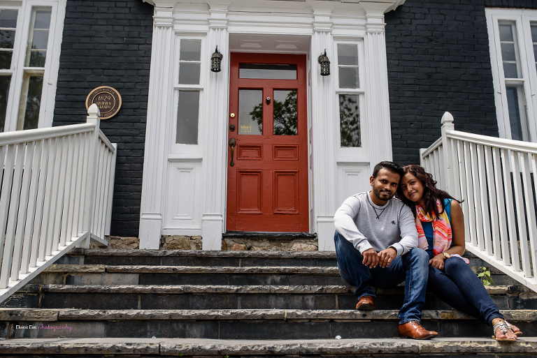Main Street Unionville Engagement Photography