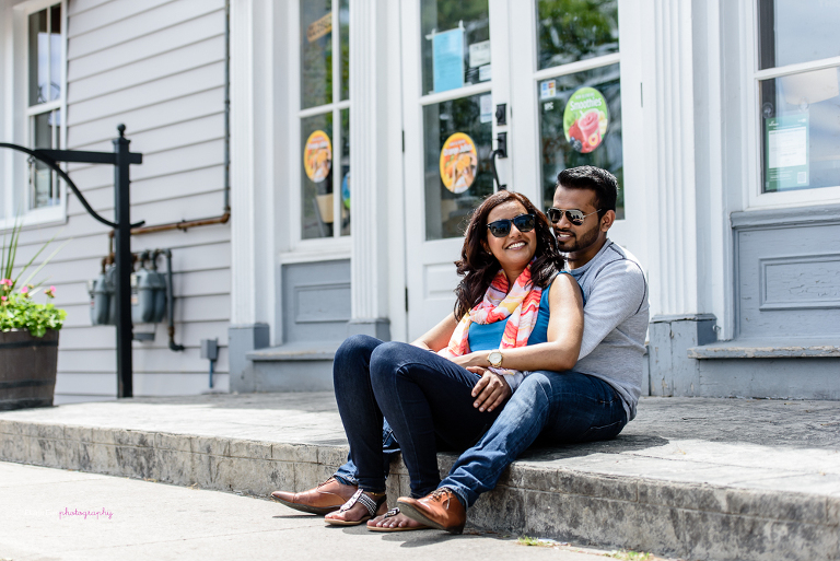 Main Street Unionville Engagement Photography